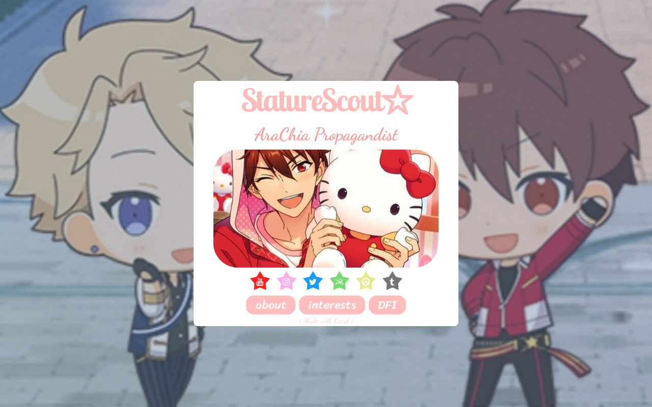 Carrd profile picture for @stature